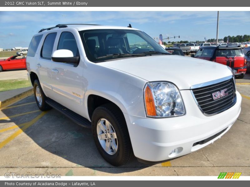 Summit White / Ebony 2012 GMC Yukon SLT