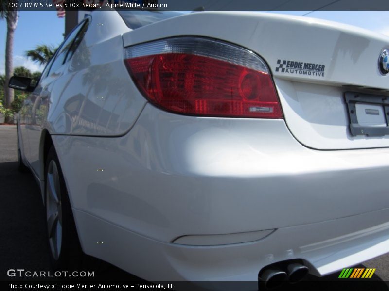 Alpine White / Auburn 2007 BMW 5 Series 530xi Sedan