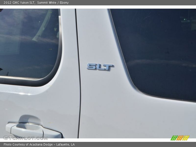 Summit White / Ebony 2012 GMC Yukon SLT
