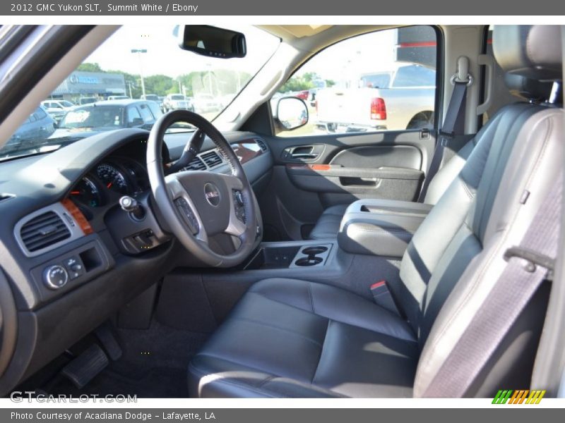 Summit White / Ebony 2012 GMC Yukon SLT