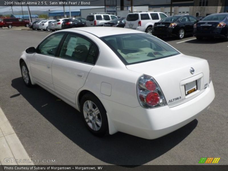 Satin White Pearl / Blond 2006 Nissan Altima 2.5 S