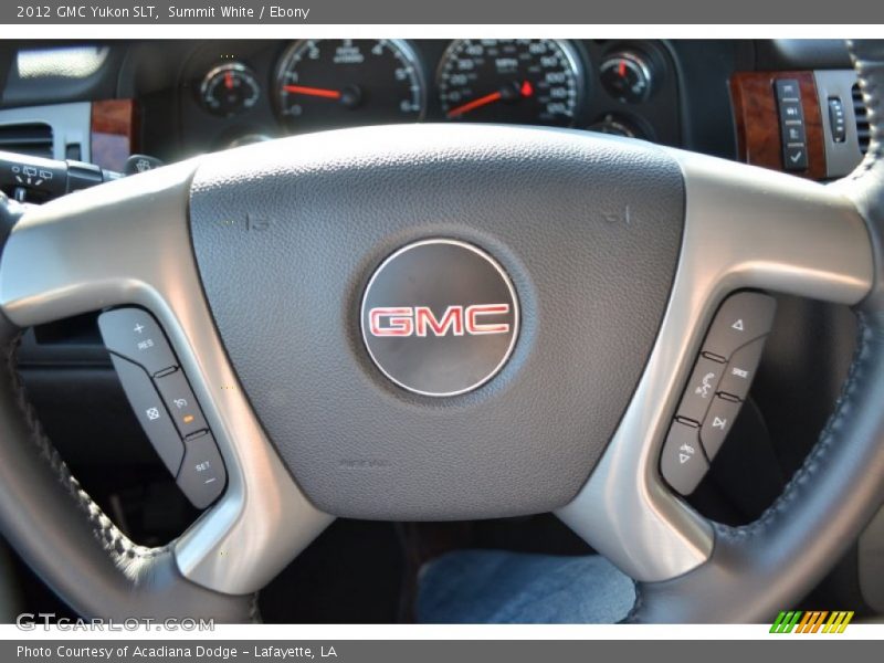 Summit White / Ebony 2012 GMC Yukon SLT