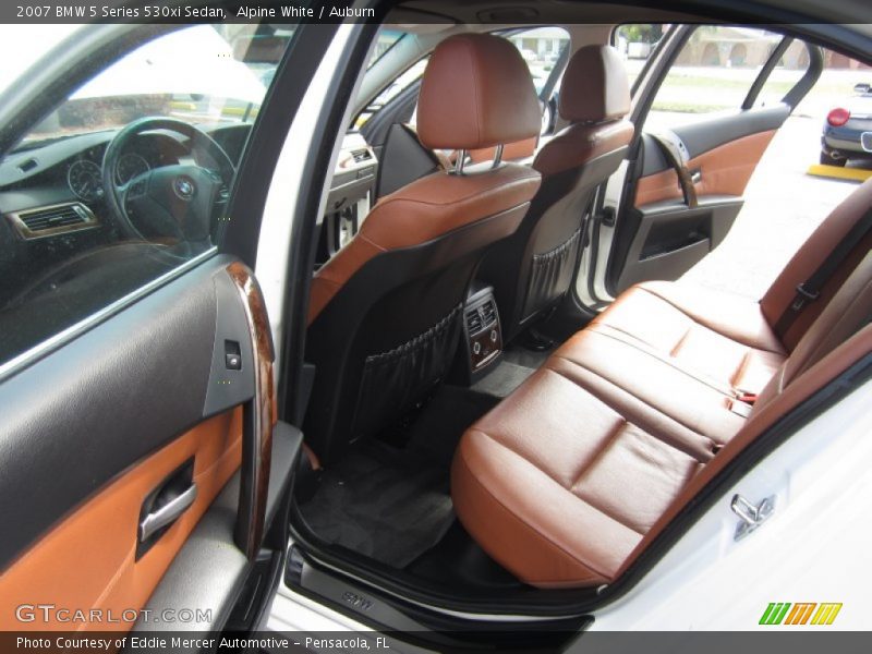 Alpine White / Auburn 2007 BMW 5 Series 530xi Sedan