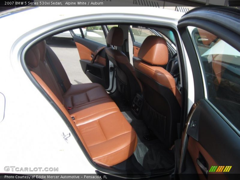 Alpine White / Auburn 2007 BMW 5 Series 530xi Sedan