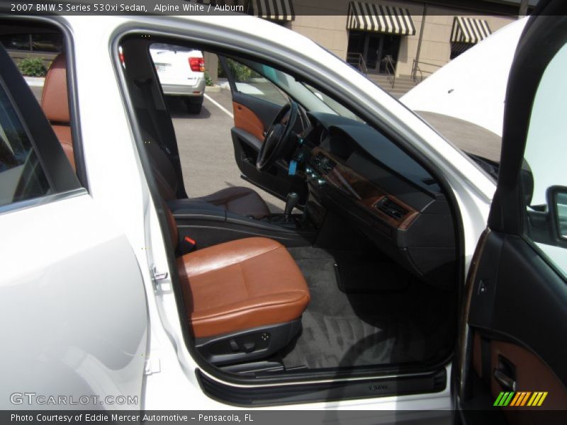 Alpine White / Auburn 2007 BMW 5 Series 530xi Sedan