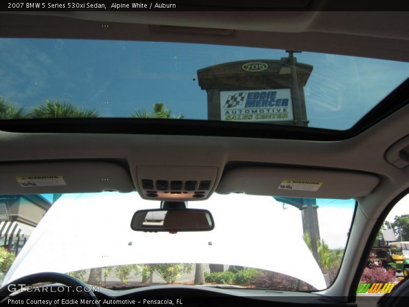 Alpine White / Auburn 2007 BMW 5 Series 530xi Sedan