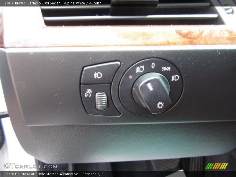 Alpine White / Auburn 2007 BMW 5 Series 530xi Sedan