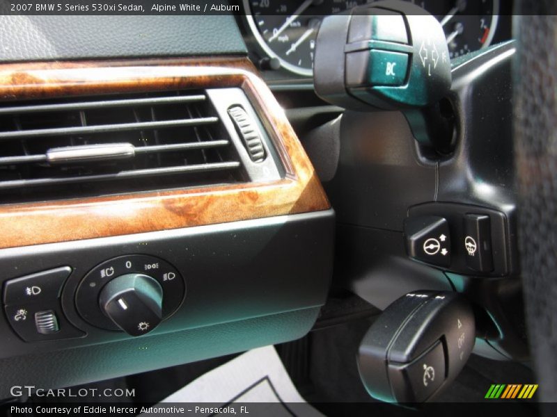 Alpine White / Auburn 2007 BMW 5 Series 530xi Sedan