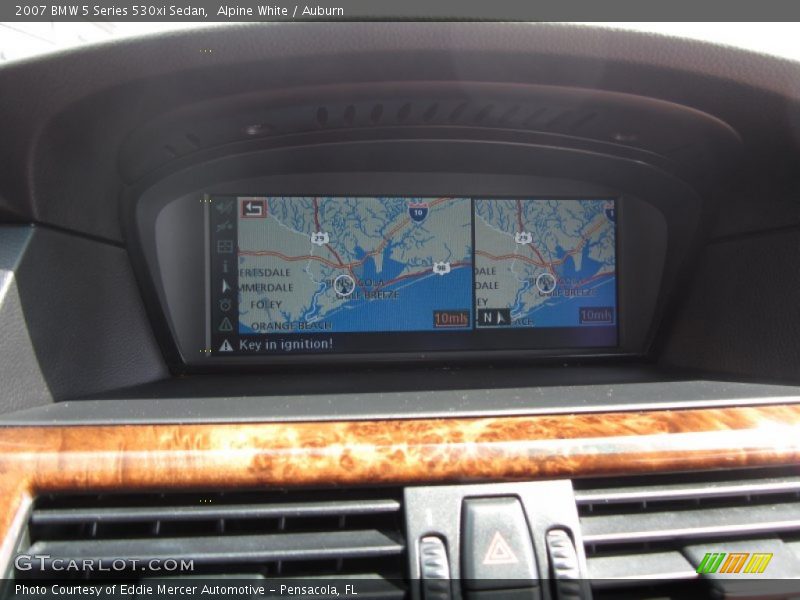 Alpine White / Auburn 2007 BMW 5 Series 530xi Sedan