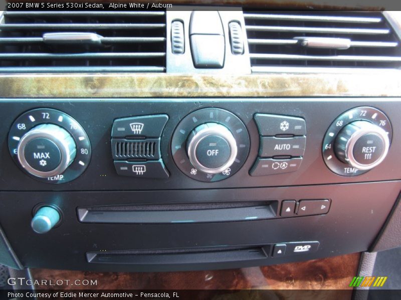 Alpine White / Auburn 2007 BMW 5 Series 530xi Sedan