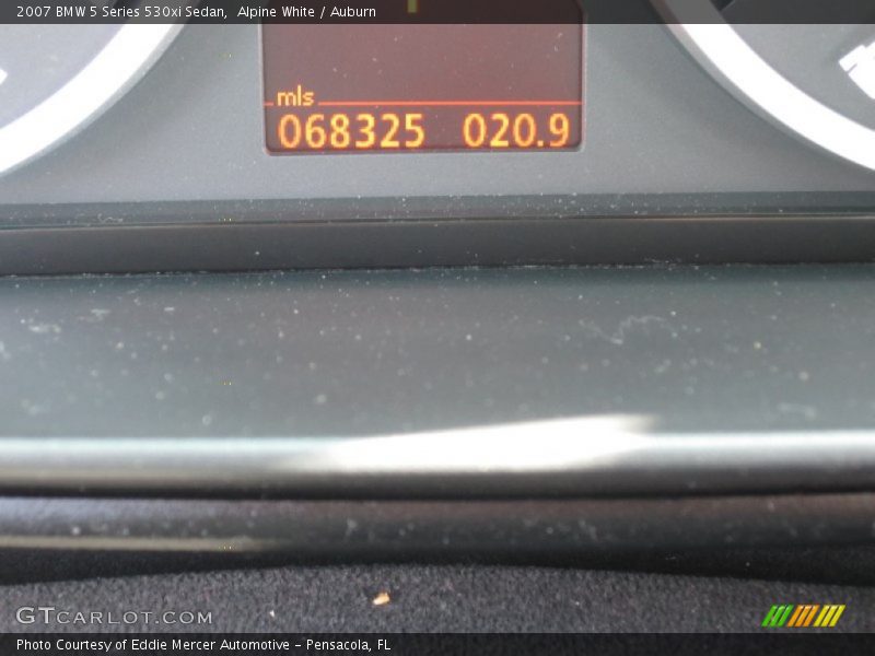 Alpine White / Auburn 2007 BMW 5 Series 530xi Sedan