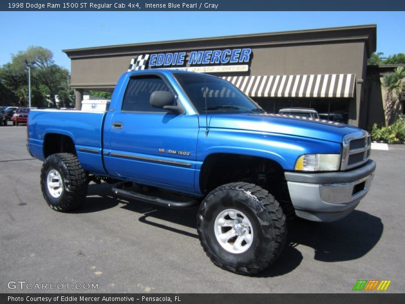 Intense Blue Pearl / Gray 1998 Dodge Ram 1500 ST Regular Cab 4x4