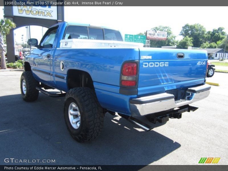 Intense Blue Pearl / Gray 1998 Dodge Ram 1500 ST Regular Cab 4x4