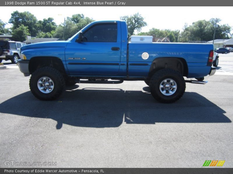 Intense Blue Pearl / Gray 1998 Dodge Ram 1500 ST Regular Cab 4x4