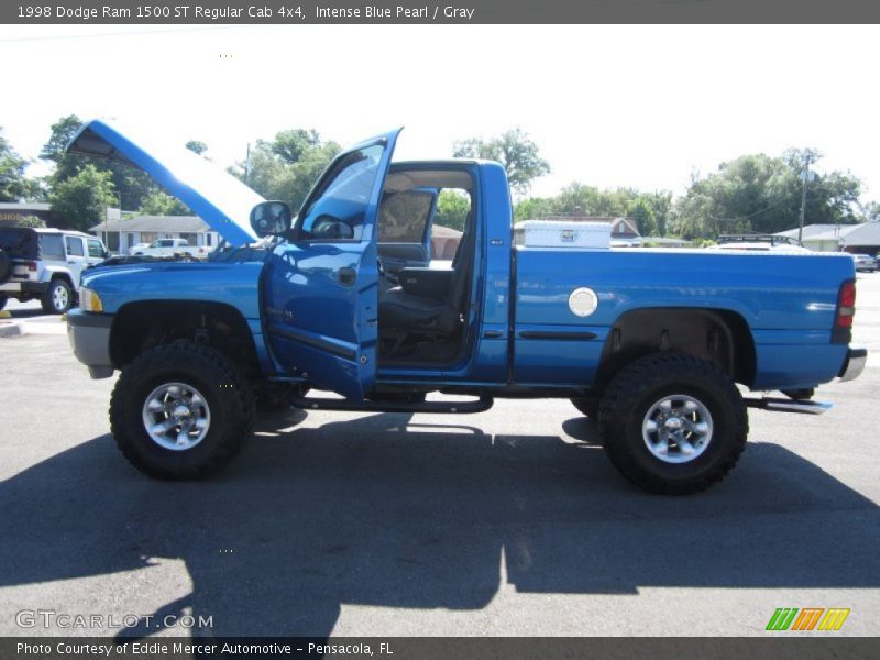 Intense Blue Pearl / Gray 1998 Dodge Ram 1500 ST Regular Cab 4x4