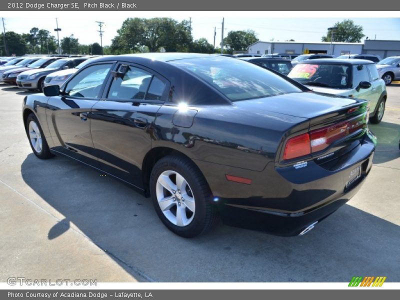 Pitch Black / Black 2012 Dodge Charger SE