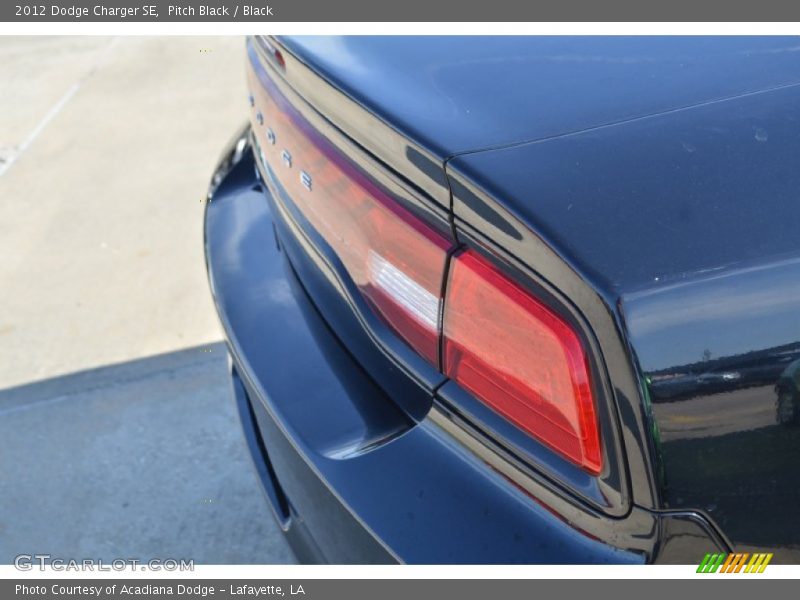 Pitch Black / Black 2012 Dodge Charger SE