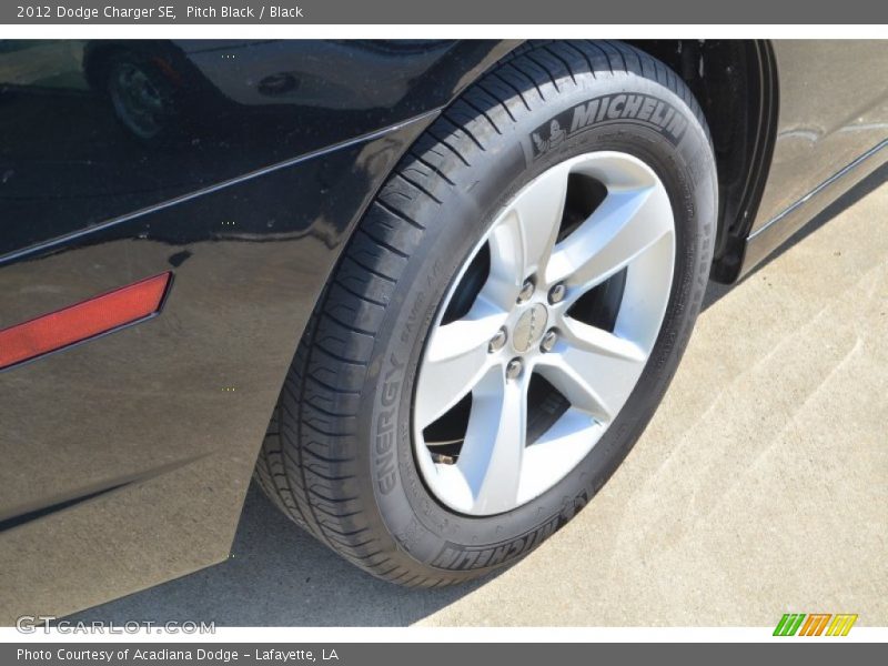 Pitch Black / Black 2012 Dodge Charger SE