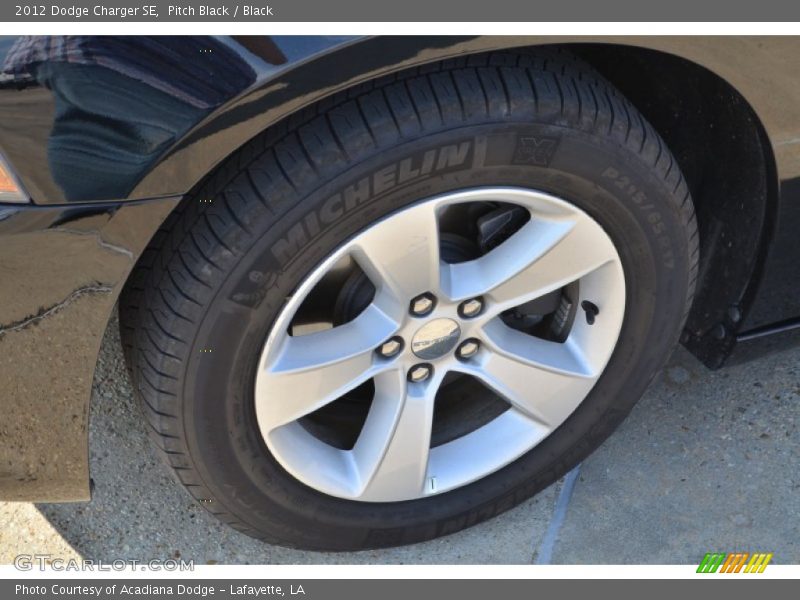 Pitch Black / Black 2012 Dodge Charger SE