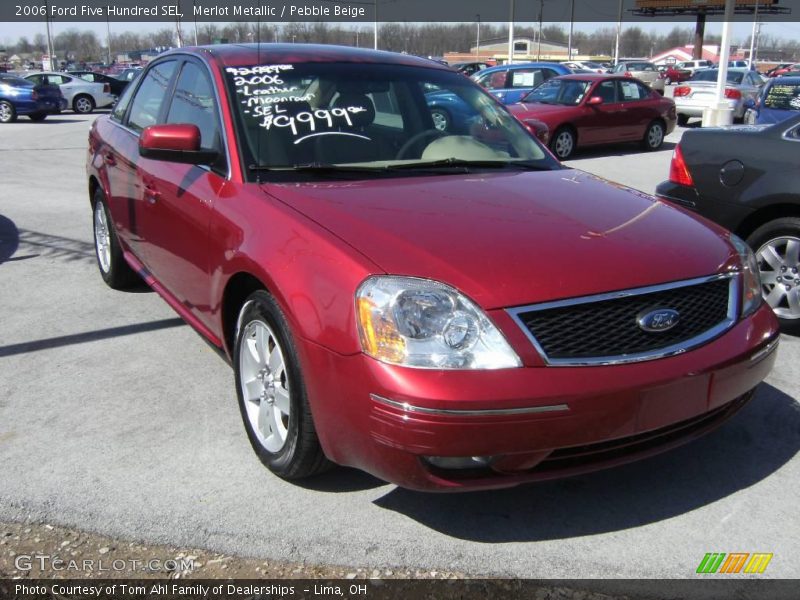 Merlot Metallic / Pebble Beige 2006 Ford Five Hundred SEL