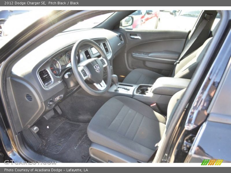 Pitch Black / Black 2012 Dodge Charger SE