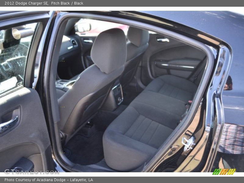 Pitch Black / Black 2012 Dodge Charger SE