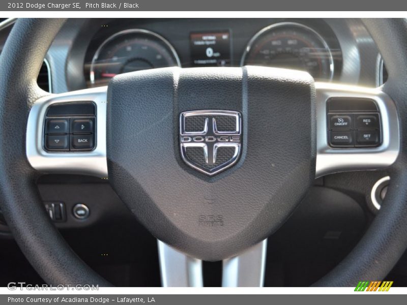 Pitch Black / Black 2012 Dodge Charger SE