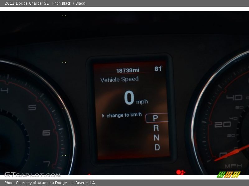 Pitch Black / Black 2012 Dodge Charger SE