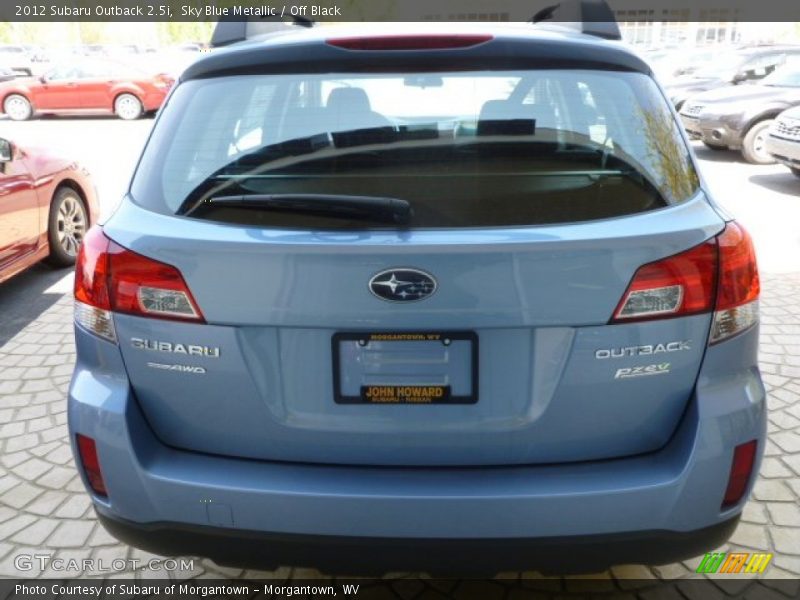 Sky Blue Metallic / Off Black 2012 Subaru Outback 2.5i