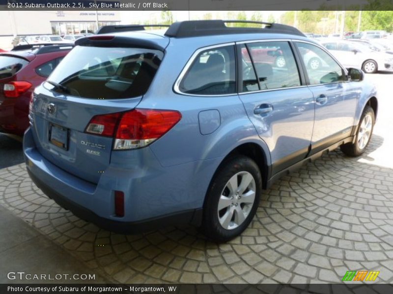 Sky Blue Metallic / Off Black 2012 Subaru Outback 2.5i