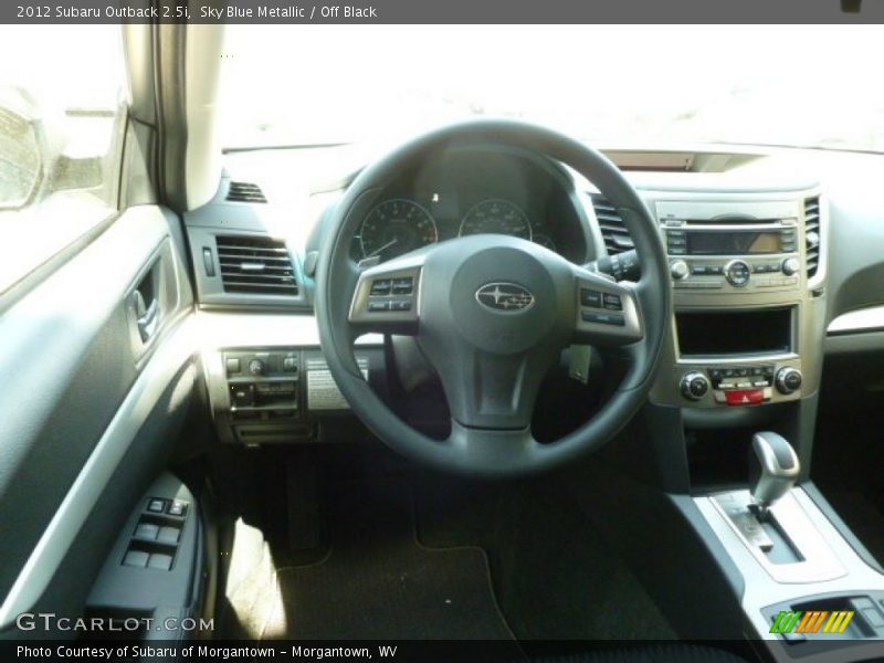 Sky Blue Metallic / Off Black 2012 Subaru Outback 2.5i
