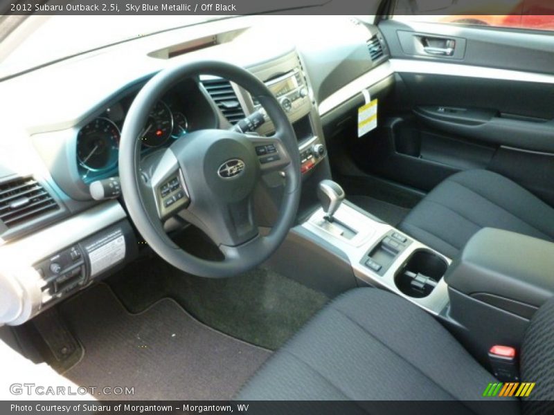 Sky Blue Metallic / Off Black 2012 Subaru Outback 2.5i