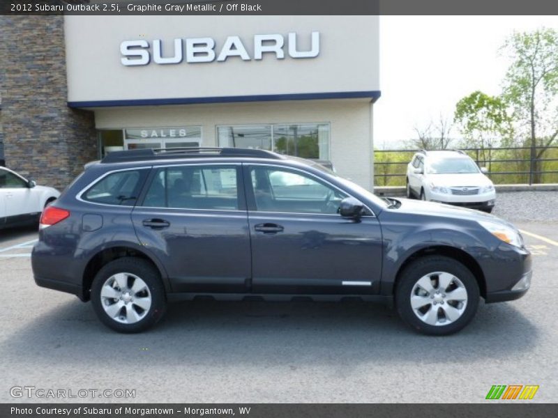 Graphite Gray Metallic / Off Black 2012 Subaru Outback 2.5i