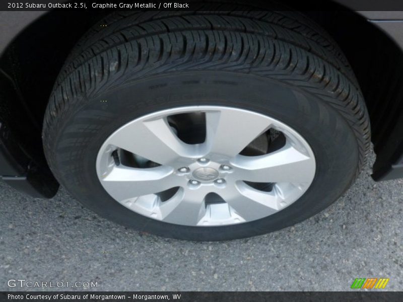 Graphite Gray Metallic / Off Black 2012 Subaru Outback 2.5i