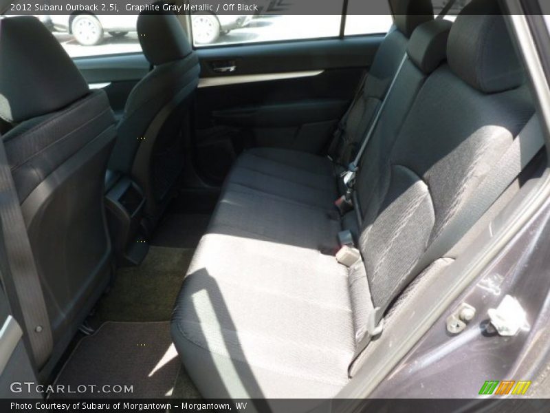 Graphite Gray Metallic / Off Black 2012 Subaru Outback 2.5i