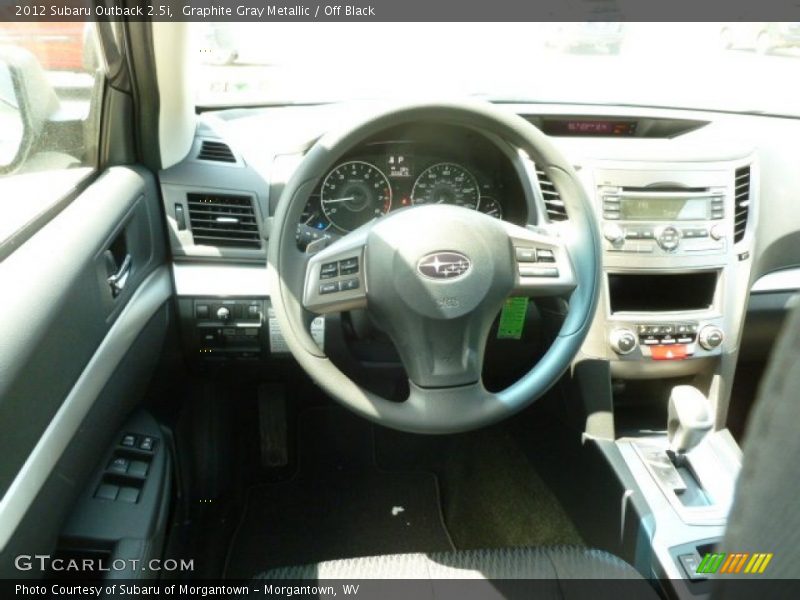 Graphite Gray Metallic / Off Black 2012 Subaru Outback 2.5i