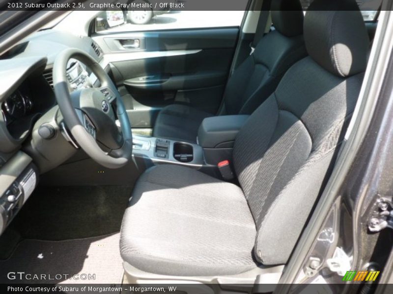 Graphite Gray Metallic / Off Black 2012 Subaru Outback 2.5i