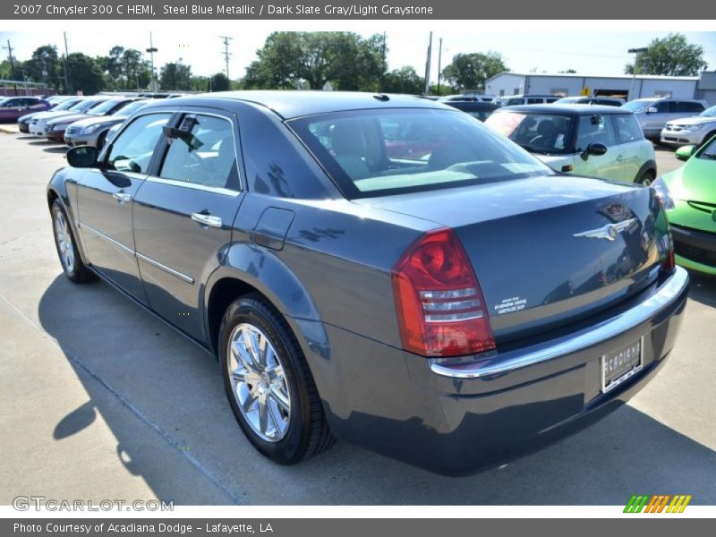 Steel Blue Metallic / Dark Slate Gray/Light Graystone 2007 Chrysler 300 C HEMI