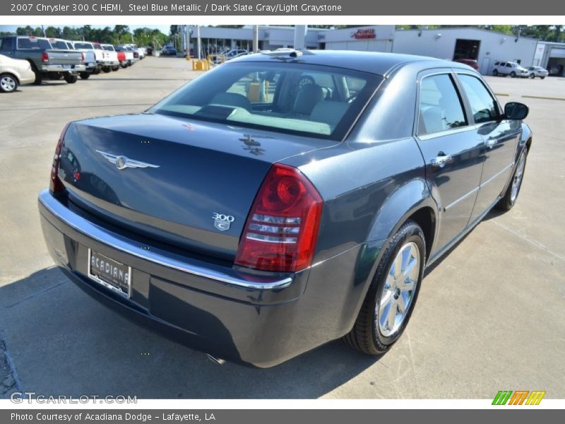 Steel Blue Metallic / Dark Slate Gray/Light Graystone 2007 Chrysler 300 C HEMI