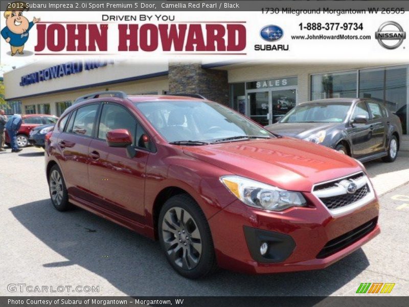 Camellia Red Pearl / Black 2012 Subaru Impreza 2.0i Sport Premium 5 Door