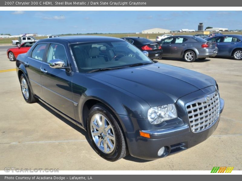 Steel Blue Metallic / Dark Slate Gray/Light Graystone 2007 Chrysler 300 C HEMI