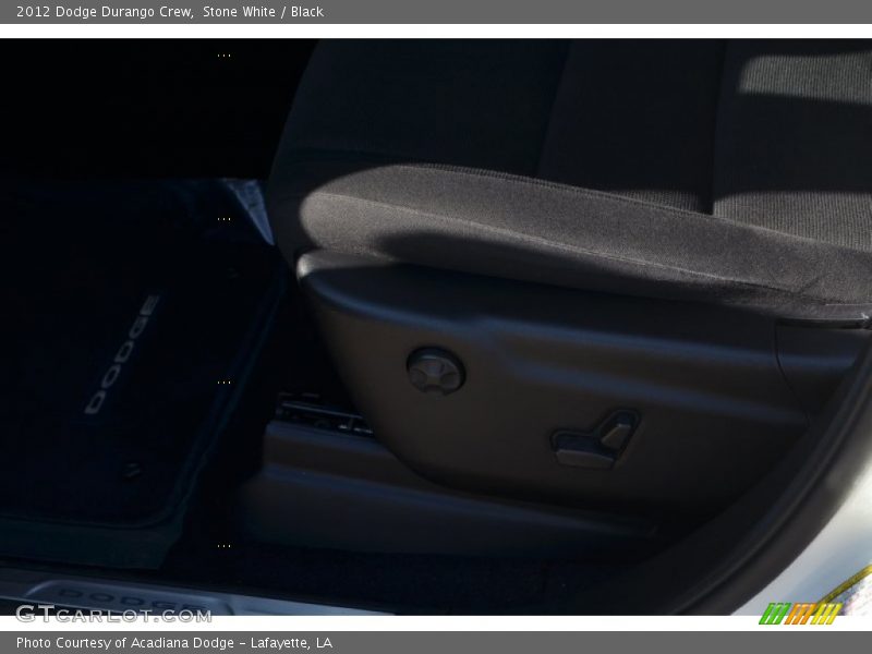 Stone White / Black 2012 Dodge Durango Crew