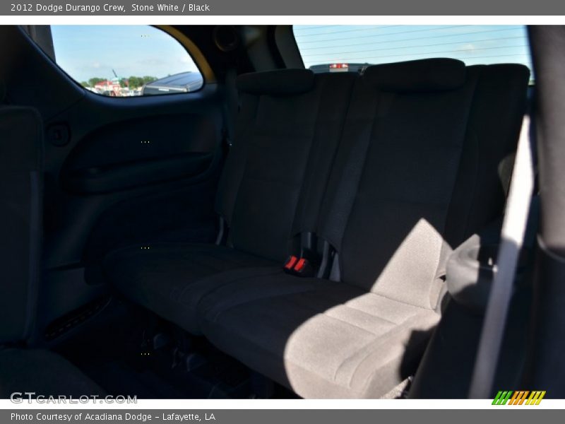 Stone White / Black 2012 Dodge Durango Crew