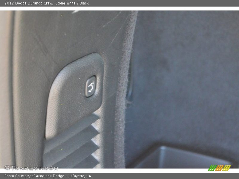Stone White / Black 2012 Dodge Durango Crew