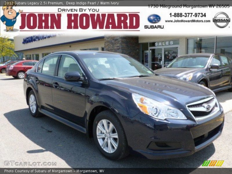 Deep Indigo Pearl / Warm Ivory 2012 Subaru Legacy 2.5i Premium