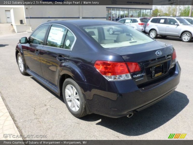 Deep Indigo Pearl / Warm Ivory 2012 Subaru Legacy 2.5i Premium