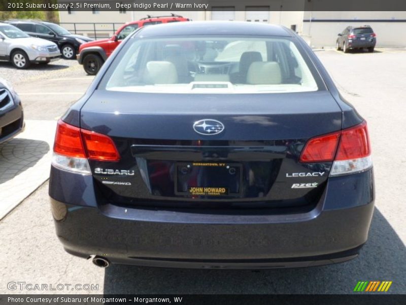 Deep Indigo Pearl / Warm Ivory 2012 Subaru Legacy 2.5i Premium