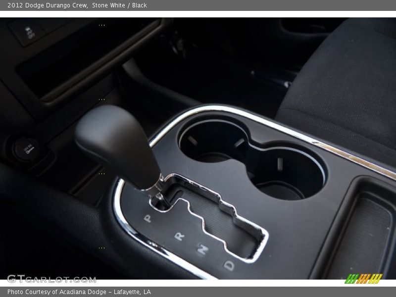 Stone White / Black 2012 Dodge Durango Crew