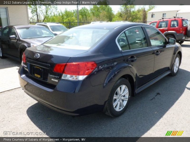 Deep Indigo Pearl / Warm Ivory 2012 Subaru Legacy 2.5i Premium