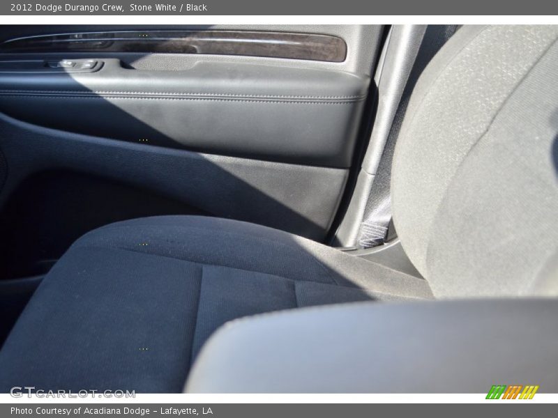 Stone White / Black 2012 Dodge Durango Crew